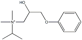 N-Isopropyl-N,N-dimethyl-2-hydroxy-3-phenoxypropan-1-aminium Structure