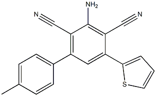 2-Amino-4-(2-thienyl)-6-(4-methylphenyl)benzene-1,3-dicarbonitrile