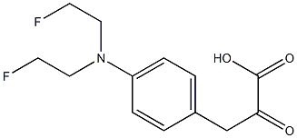 3-[4-[Bis(2-fluoroethyl)amino]phenyl]pyruvic acid Struktur