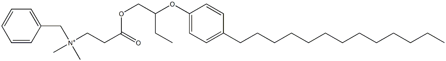 N,N-Dimethyl-N-benzyl-N-[2-[[2-(4-tridecylphenyloxy)butyl]oxycarbonyl]ethyl]aminium Structure