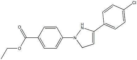 4-[3-(4-Chlorophenyl)-3-pyrazolin-1-yl]benzoic acid ethyl ester