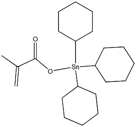 Methacrylic acid tricyclohexylstannyl ester|