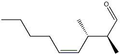 (2S,3S,4Z)-2,3-Dimethyl-4-nonen-1-al Structure