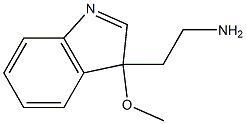 3-メトキシ-3H-インドール-3-エタンアミン 化学構造式