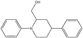 1,4-Diphenylpiperidine-2-methanol 结构式