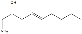1-アミノ-4-ノネン-2-オール 化学構造式