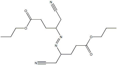 4,4'-Azobis(5-cyanovaleric acid)dipropyl ester Structure