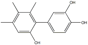 4',5',6'-Trimethyl-1,1'-biphenyl-2',3,4-triol 结构式