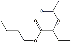 [R,(+)]-2-Acetyloxybutyric acid butyl ester 结构式