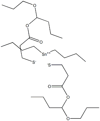 Dibutyltin(IV)bis[3-(1-propoxybutoxy)-3-oxopropane-1-thiolate]