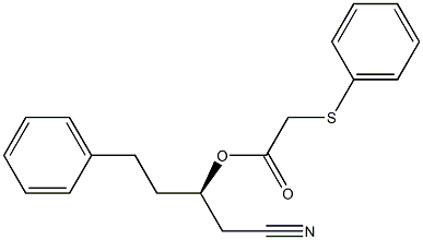 (Phenylthio)acetic acid (R)-1-(cyanomethyl)-3-phenylpropyl ester|