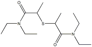 2,2'-Thiobis(N,N-diethyl-2-methylacetamide),,结构式