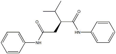 [S,(-)]-2-(1-Methylethyl)-N,N'-diphenylsuccinamide Struktur