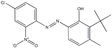 6-(4-Chloro-2-nitrophenylazo)-3-methyl-2-(1,1-dimethylethyl)phenol