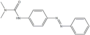 N,N-Dimethyl-N'-[p-(phenylazo)phenyl]urea Structure