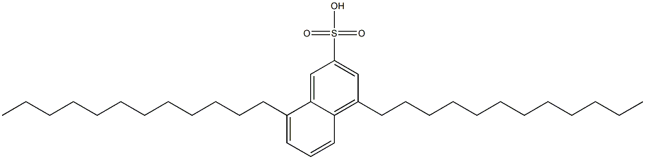 4,8-Didodecyl-2-naphthalenesulfonic acid Struktur