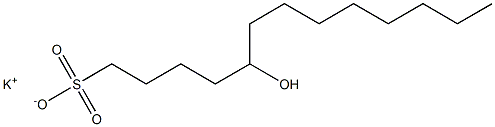 5-Hydroxytridecane-1-sulfonic acid potassium salt Structure