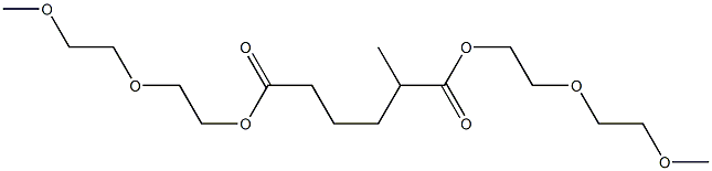 2-メチルアジピン酸ビス[2-(2-メトキシエトキシ)エチル] 化学構造式