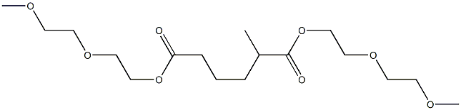 Pentane-1,4-dicarboxylic acid bis[2-(2-methoxyethoxy)ethyl] ester Structure