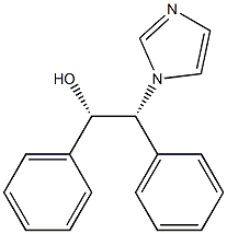 (1S,2R)-1,2-Diphenyl-2-(1-imidazolyl)ethanol 结构式