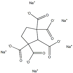 1,1,2,3,3-Cyclopentanepentacarboxylic acid pentasodium salt 结构式