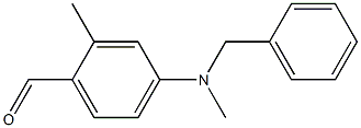 2-Methyl-4-(N-methyl-N-benzylamino)benzaldehyde Struktur