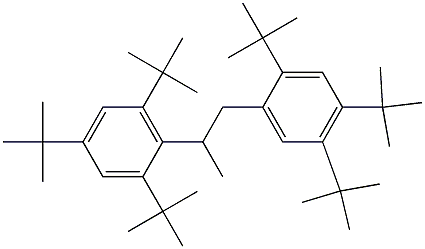 1-(2,4,5-Tri-tert-butylphenyl)-2-(2,4,6-tri-tert-butylphenyl)propane Structure