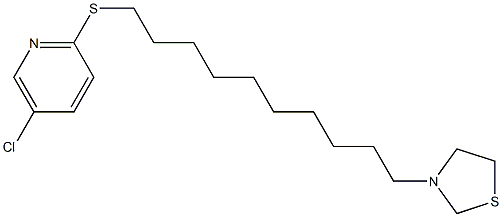 5-Chloro-2-[[10-(3-thiazolidinyl)decyl]thio]pyridine|