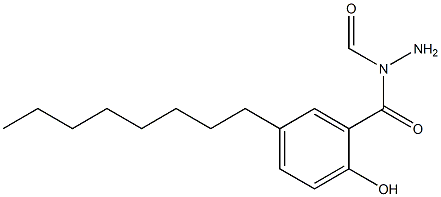 5-Octylsalicylic acid N-formyl hydrazide