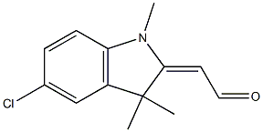 (5-Chloro-1,3,3-trimethylindolin-2-ylidene)acetaldehyde Structure