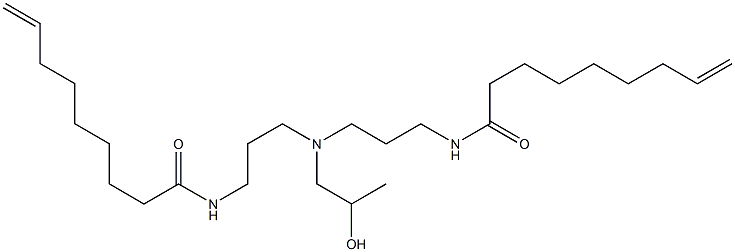 N,N'-[2-Hydroxypropyliminobis(3,1-propanediyl)]bis(8-nonenamide) Structure