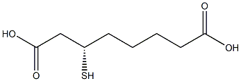 [S,(+)]-3-Mercaptooctanedioic acid,,结构式