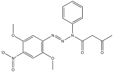 4-[(N-Acetoacetyl-N-phenylamino)azo]-2,5-dimethoxy-1-nitrobenzene Structure