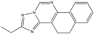 6,7-Dihydro-16-ethyl-11,13,15,17-tetraaza-13H-cyclopenta[a]phenanthrene 结构式