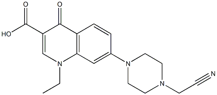  1,4-Dihydro-1-ethyl-7-[4-(cyanomethyl)piperazin-1-yl]-4-oxoquinoline-3-carboxylic acid