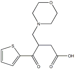 4-Oxo-4-(2-thienyl)-3-[morpholinomethyl]butanoic acid Struktur