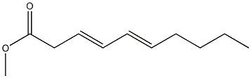 3,5-デカジエン酸メチル 化学構造式