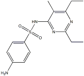 4-Amino-N-(2,6-diethyl-5-methyl-4-pyrimidinyl)benzenesulfonamide