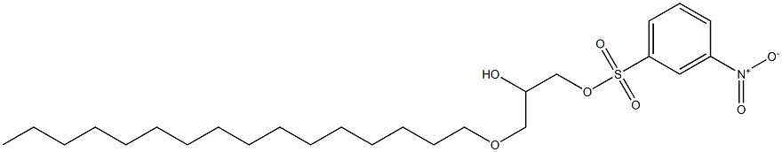 3-Nitrobenzenesulfonic acid 2-hydroxy-3-hexadecyloxypropyl ester Structure