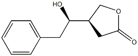 (R)-Dihydro-4-[(R)-1-hydroxy-2-phenylethyl]-2(3H)-furanone Structure