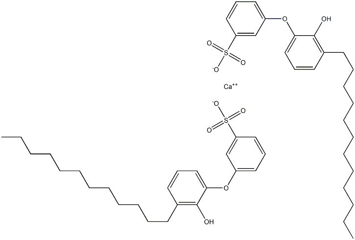Bis(2'-hydroxy-3'-dodecyl[oxybisbenzene]-3-sulfonic acid)calcium salt Struktur