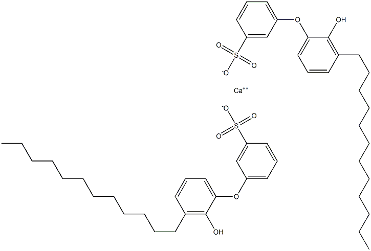 Bis(2'-hydroxy-3'-dodecyl[oxybisbenzene]-3-sulfonic acid)calcium salt 结构式