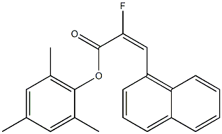 (E)-2-Fluoro-3-(1-naphthalenyl)acrylic acid 2,4,6-trimethylphenyl ester Structure