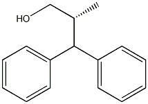 [R,(-)]-2-メチル-3,3-ジフェニル-1-プロパノール 化学構造式