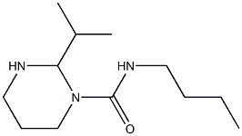 2-Isopropyl-3-(butylcarbamoyl)hexahydropyrimidine Struktur