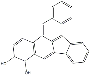 10,11-ジヒドロジベンゾ[a,e]アセアントリレン-10,11-ジオール 化学構造式
