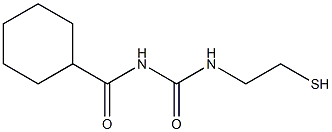 1-(Cyclohexylcarbonyl)-3-(2-mercaptoethyl)urea,,结构式
