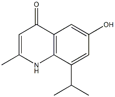 8-Isopropyl-6-hydroxy-2-methylquinolin-4(1H)-one,,结构式
