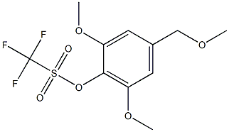 2,6-Dimethoxy-4-methoxymethylphenol trifluoromethanesulfonate,,结构式