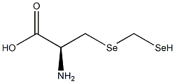 (2S)-2-Amino-3-[(hydroselenomethyl)seleno]propanoic acid Structure